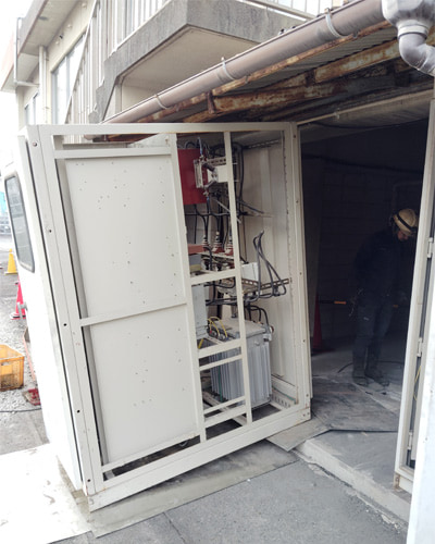 制御盤の解体・搬出